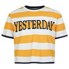 Футболка Alberta Ferretti размер 104, желтый/полоска