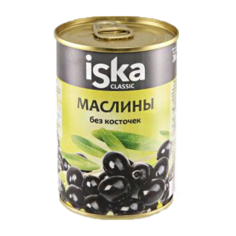 Iska Маслины без косточек Classic, жестяная банка 300 мл
