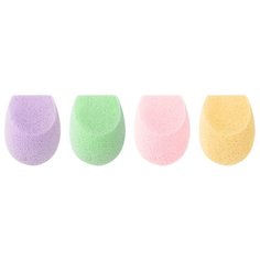 Набор спонжей Ecotools Color perfecting minis, 4 шт. розовый/зеленый/фиолетовый