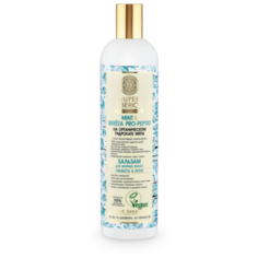 Natura Siberica бальзам Mint & Bereza Pro-Peptid Свежесть & Detox для жирных волос на органическом гидролате мяты, 550 мл