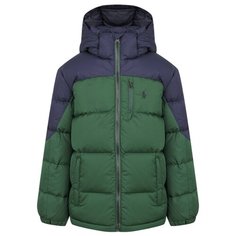 Пуховик Ralph Lauren 323746858002 размер 128, зеленый/синий