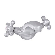 Смеситель для раковины (умывальника) Aqualux SH-1216 двухрычажный хром