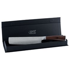 GIPFEL Нож-топорик Накири 18 см серебристый/коричневый
