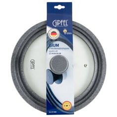 Крышка GIPFEL Gium 1029 (28 см) прозрачный/серый