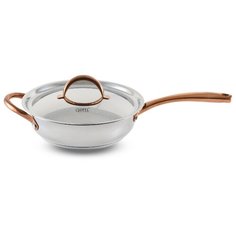 Сотейник GIPFEL Absolute 2756 26 см, с крышкой, стальной/золотой