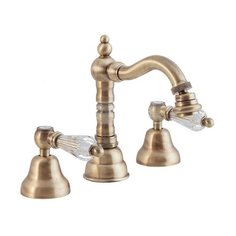 Смеситель для биде CEZARES Diamond BBS2-02-Sw двухрычажный встраиваемый бронза бронза/прозрачный кристалл