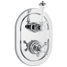 Смеситель для душа CEZARES Margot VDIM2-T-01-Bi однорычажный с термостатом встраиваемый хром хром/белый