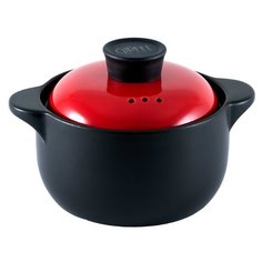 Кастрюля GIPFEL BARBARA 1,6 л, черный/красный