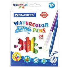 BRAUBERG Набор фломастеров Premium, 24 шт. (151659)