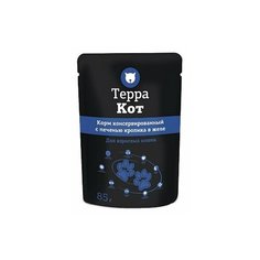 Корм для кошек ТерраКот Пауч с печенью кролика в желе (0.085 кг) 26 шт.