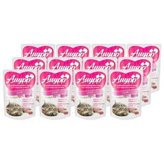 Корм для кошек Амурр Кусочки мяса в соусе "Кролик" 24 шт. (0.1 кг)