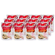 Корм для кошек Амурр Кусочки мяса в соусе "Мясное ассорти" 24 шт. (0.1 кг)