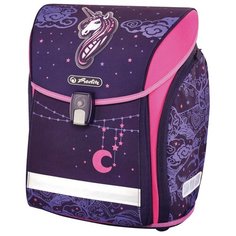 Herlitz Ранец New Midi Unicorn Night, фиолетовый/розовый