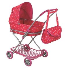 Коляска-люлька Buggy Boom Mixy (8016) розовый/сердечки