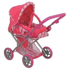 Коляска-трансформер Buggy Boom Infinia (8450) розовый/полоска