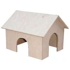 Домик для грызунов Дарэлл 8502 25х30х25 см бежевый