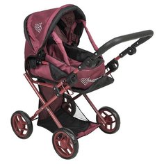 Коляска-трансформер Buggy Boom Infinia (8450) бордовый/черный