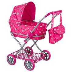 Коляска-люлька Buggy Boom Mixy (8019) розовый/мишка