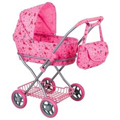 Коляска-люлька Buggy Boom Mixy (8019) светло-розовый/сердечки