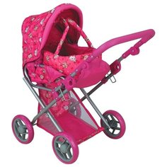 Коляска-трансформер Buggy Boom Infinia (8450) розовый/мишка