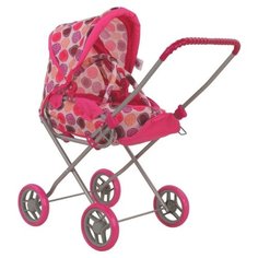 Коляска-трансформер Buggy Boom Mixy (8029) розовый/круги