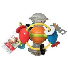 Погремушка Infantino Развивающий шар оранжевый/серый