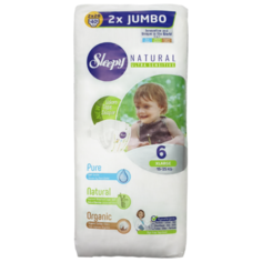 Sleepy подгузники Natural Ultra Sensitive 6 (15-25 кг) 40 шт.