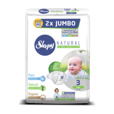 Sleepy подгузники Natural Ultra Sensitive 3 (4-9 кг) 68 шт.