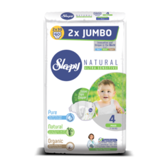 Sleepy подгузники Natural Ultra Sensitive 4 (7-14 кг) 60 шт.