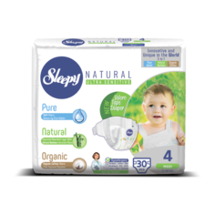 Sleepy подгузники Natural Ultra Sensitive 4 (7-14 кг) 30 шт.