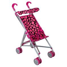 Прогулочная коляска Buggy Boom Mixy 8004 черный/розовый горох