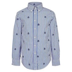 Рубашка Ralph Lauren размер 92, белый/синий