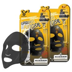 Elizavecca Тканевая маска с древесным углем и медом Black Charcoal Honey Deep Power Ringer Mask, 23 мл, 2 шт.