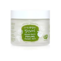 Whamisa пилинг-спонжи для лица Organic Fruits Peeling Finger Mitt на основе фруктовых ферментов (для жирной кожи) 180 г 30 шт.