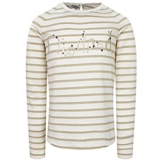 Лонгслив Christian Dior размер 104, бежевый/золотая полоска