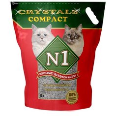 Комкующийся наполнитель N1 Crystals Compact 10 л