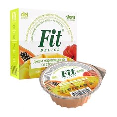 Джем Fit Delice Манго, папайя, гибискус со стевией, контейнер 100 г