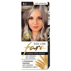 Fara Eco Line стойкая крем-краска для волос, 8.1 пепельно-русый