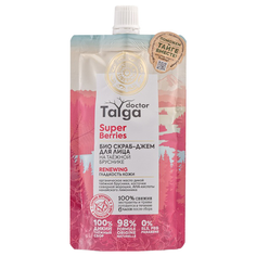 Natura Siberica скраб-джем для лица Doctor Taiga Renewing на таёжной бруснике 100 мл