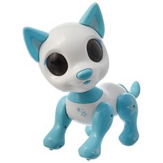 Интерактивная игрушка робот 1 TOY Robo Pets Робо-пёс Т14335 белый/голубой
