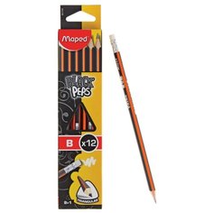 Maped Набор чернографитных карандашей Black Peps 12 штук (851724)