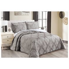 Комплект с покрывалом Cleo Versailles 240х260 см, серый