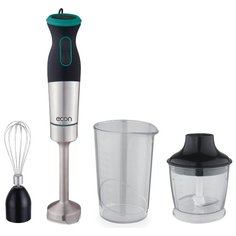 Погружной блендер ECON ECO-434HB, черный/зеленый