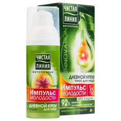 Чистая линия Импульс молодости Дневной крем для лица От 35 лет, 50 мл