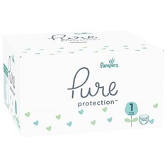 Pampers подгузники Pure Protection 1 (2-5 кг) 102 шт.