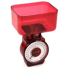Кухонные весы LUMME LU-1301 красный гранат