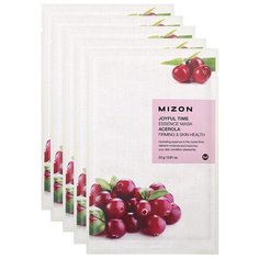 Mizon Joyful Time Essence Mask тканевая маска с экстрактом барбадосской вишни, 23 г, 5 шт.
