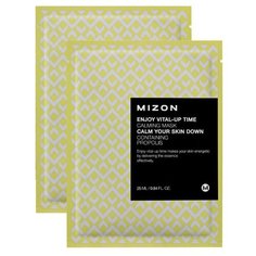 Mizon Enjoy Vital-Up Time Calming Mask успокаивающая тканевая маска с прополисом, 25 мл, 2 шт.