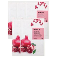 Mizon Joyful Time Essence Mask Pomegranate Тканевая маска с экстрактом граната, 23 г, 5 шт.