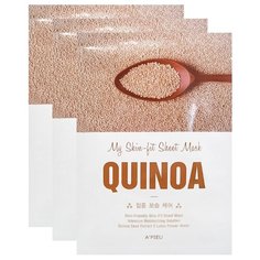 APIEU тканевая маска My Skin-Fit Sheet Mask Quinoa с экстрактом киноа, 25 г, 3 шт.